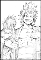 Tamaki y Eijiro preparados para el festival.