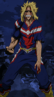 All Might hybrid form