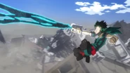 Izuku using Blackwhip in Season 6's "Single-Minded" opening.