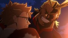 All Might saves David from Wolfram