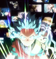 Everyone empowered Izuku