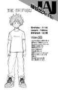Izuku Midoriya's profile.