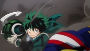 Izuku uses the Grenadier Bracer