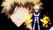 Katsuki's growing status as a student hero.