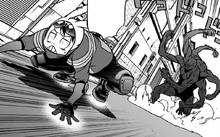 Koichi runs aways from Octoid