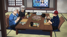 The Todoroki siblings eating