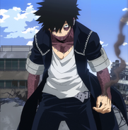 Dabi's flesh reaching its limit