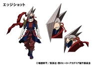 Shinya's character design sheet.