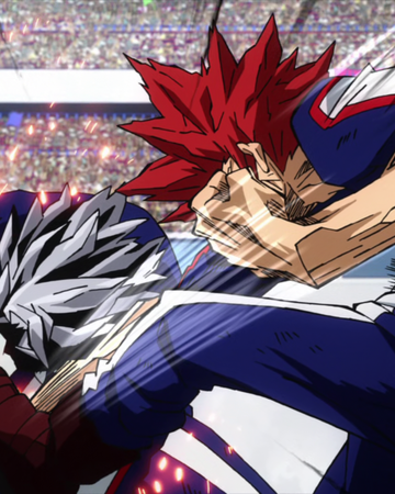 Eijiro Kirishima Vs Tetsutetsu Tetsutetsu My Hero Academia Wiki Fandom