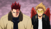 Endeavor and Hawks walking down the street