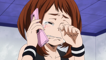 Ochaco crying