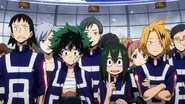 Izuku attends the closing ceremony