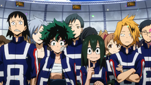 Izuku attends the closing ceremony