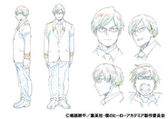 Tenya's character design for the anime.