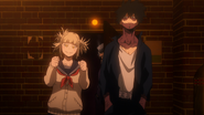 Dabi and Himiko arrive at the League for Villains.