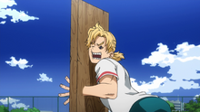 Mirio trying to train his Quirk