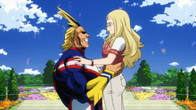 All Might reunites with Melissa Shield