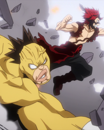 Eijiro Kirishima Rikido Sato Vs Ken Ishiyama My Hero Academia Wiki Fandom