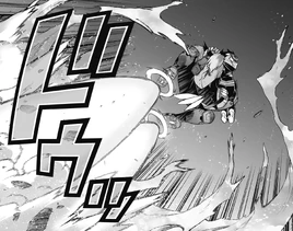 Koichi usando Deslizamiento para volar