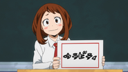 Ochaco chooses the hero name "Uravity".