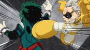 Gran Torino kicks Izuku