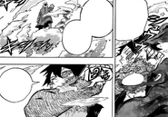 Dabi notices the water is freezing