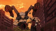 Izuku chases Ginji to save Anna.