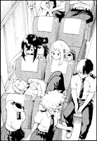 Aoyama enfermo en el bus - 2da novela ligera
