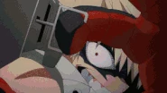 Izuku braces for the blast of Katsuki's Grenadier Bracers.
