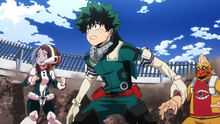 Izuku, Ochaco and Koji