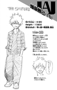 Katsuki Bakugo's profile.