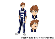 Kosei's colored character design for the anime.