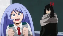 Shota Aizawa annoyed by Nejire's personality.