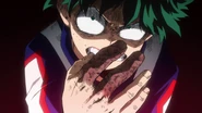 Izuku can't use his Quirk without hurting himself.