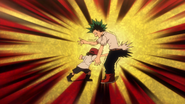 Kota "greets" Izuku.