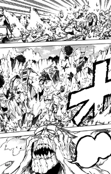 Gigantomachia destroys the hideout.