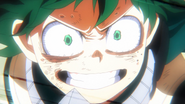Izuku smiles