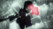 Izuku catches Lady Nagant off guard.