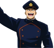 Chaqueta del uniforme masculino de Shiketsu.