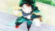 Izuku turns around to attack All Might.