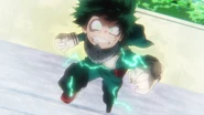 Izuku turns around to attack All Might.