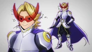 Yuga's costume based on the designs he submitted.