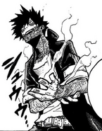 Dabi boasts he has the advantage.