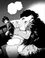 Izuku sees Tenko clutching Mon as his decay manifests for the for the first time.