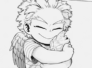 Hawks hugging his Endeavor plushie
