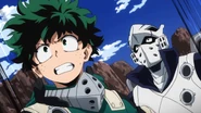 Izuku and Tenya start the exam