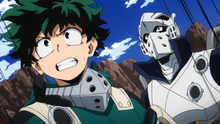 Izuku and Tenya start the exam