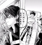 Izuku recovers from the match.