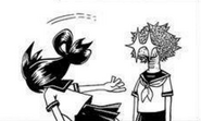 Habuko using her Quirk on Tsuyu.