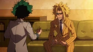 Izuku freaks out at the thought of Stain getting the One For All.